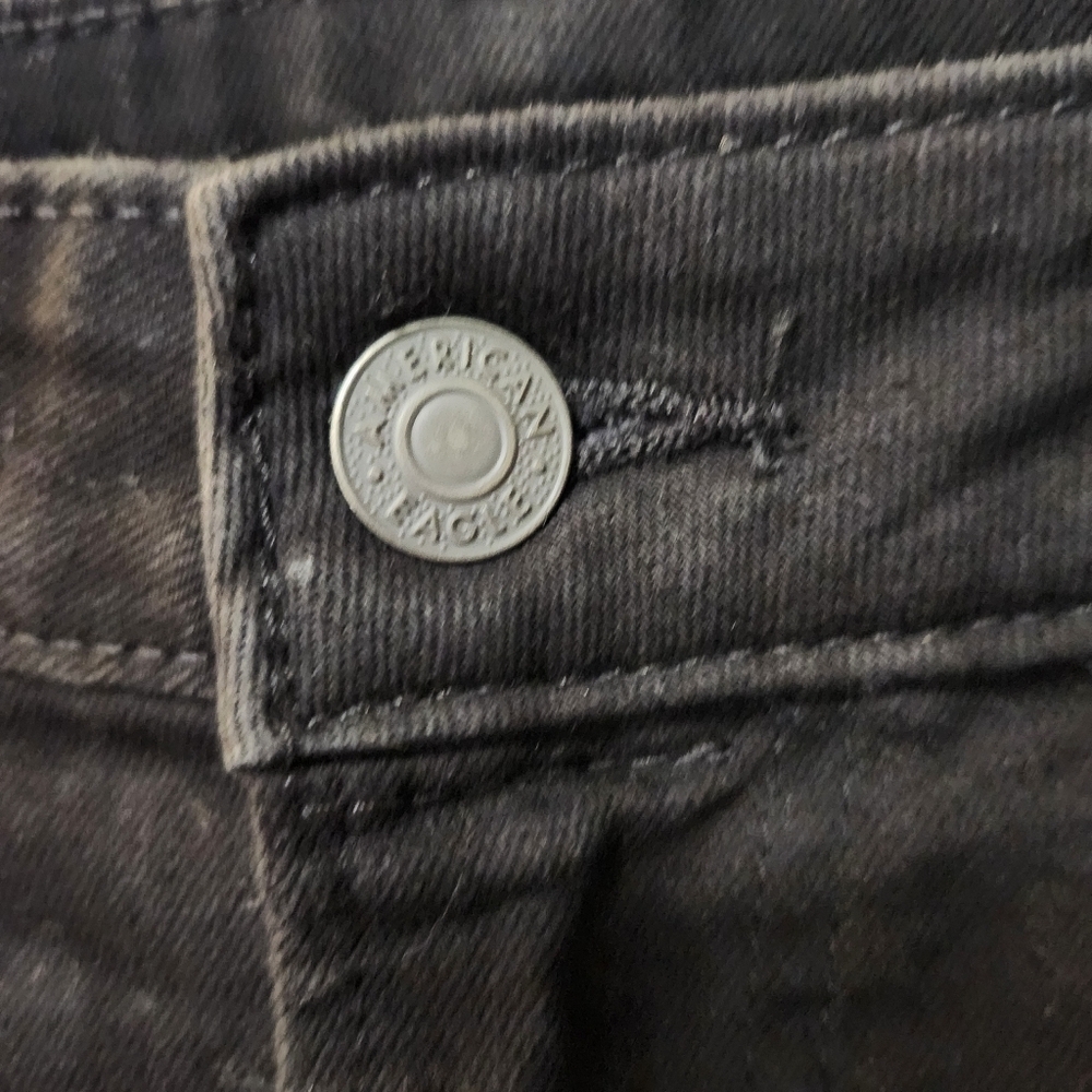 Men's NWT Black American Eagle Airflex Original Straight Jeans. Size 36x30 - Picture 4 of 10